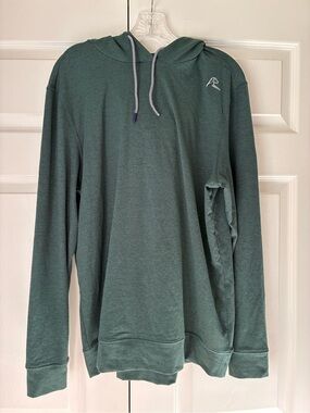 Rhoback Men's Hesi Performance Hoodie, Heather Ponderosa Green, M